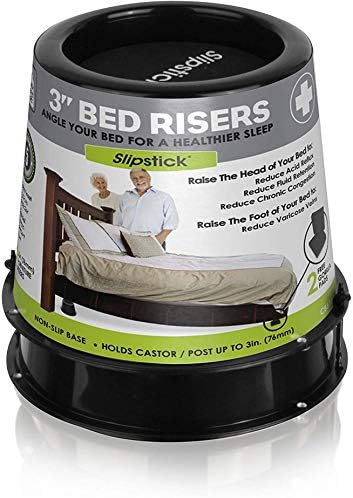 Elevate Your Sleep with the Slipstick Bed Risers 3-Inch Incline for Acid Reflux Breathing Relief