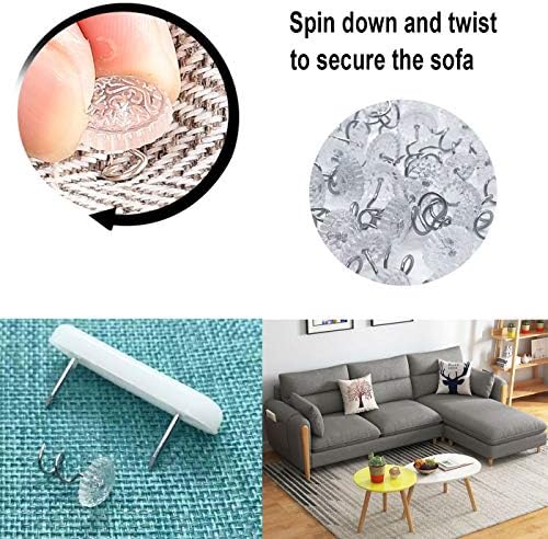 Markeny 200 Piece Bed Skirt Pins with Twist Heads
