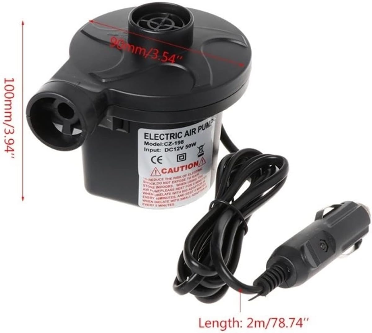 Wrtgerht Mini Power Small Pump Electric Air Pump Portable Air Mattress Pump Inflator Deflator for Inflatables