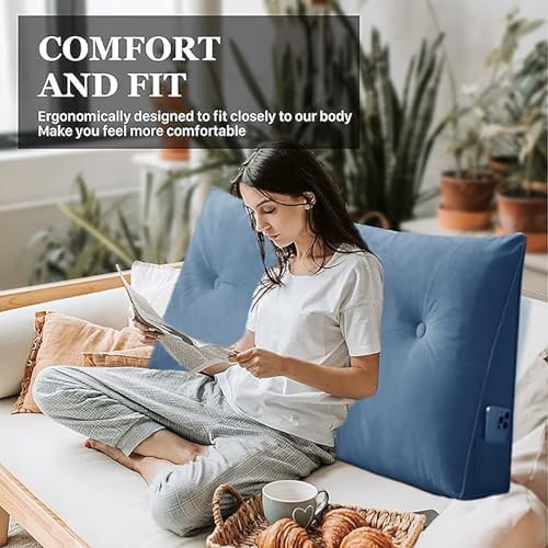 TESICA Wedge Pillow - Comfort Zone for Bed Sofa and Reading