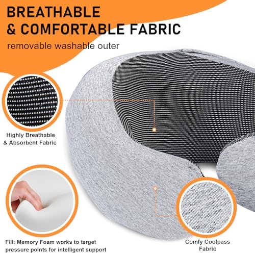 Ergonomic Travel Pillow for Comfort and Privacy