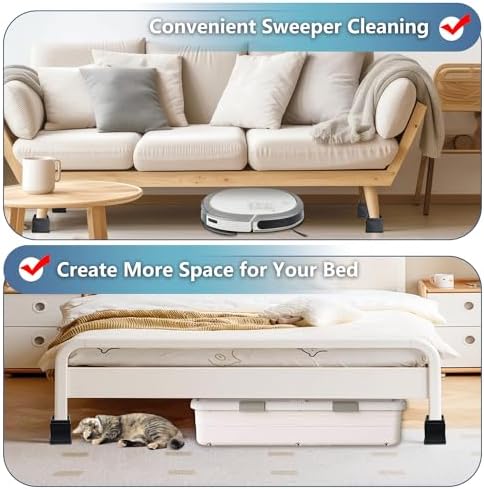 Sunifier Bed Risers Heavy Duty Adjustible 1-4 inch