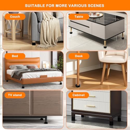 4-Pack Stackable Bed Risers for Desks sofas and more