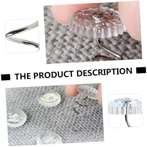 ABOOFAN 60Pcs Spiral Push Pins for Bed and Sofa Covers
