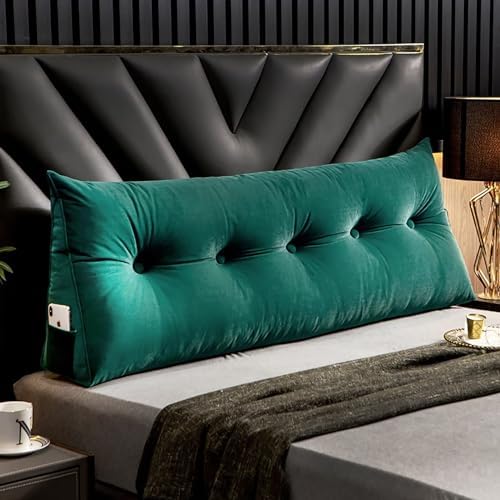 Large Wedge Headboard Pillow for Bed Rest - Ergonomic Support Machine Washable