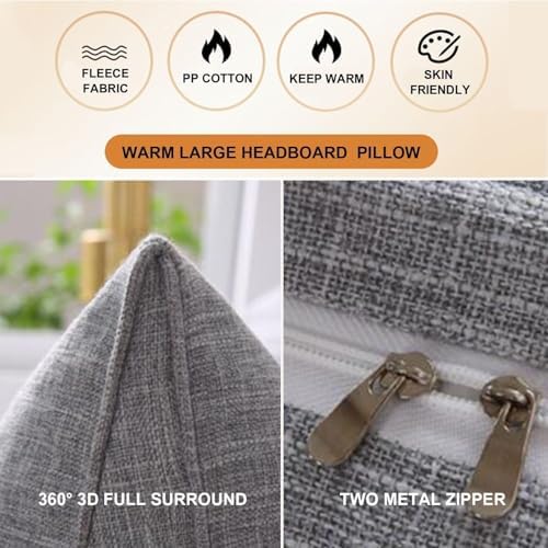 Triangle Reading Pillow with Removable Cover for Efficient Back Support