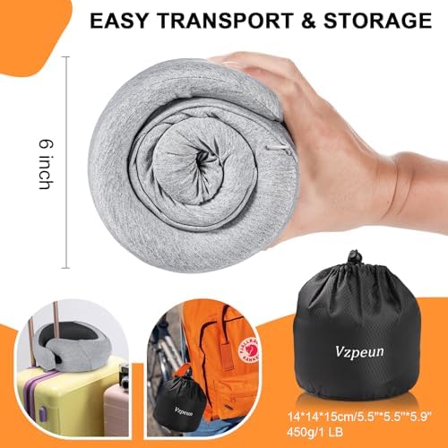Ergonomic Travel Pillow for Comfort and Privacy