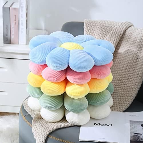 Flower Pillow Daisy Throw Cushion Soft Decorative Pillow for Girls Kids