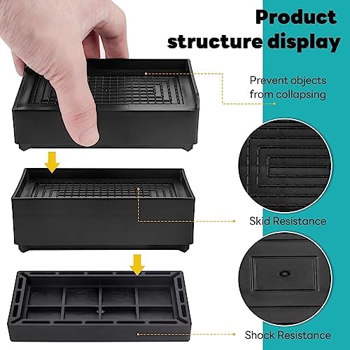 Heavy Duty Bed Risers for Back Pain Relief