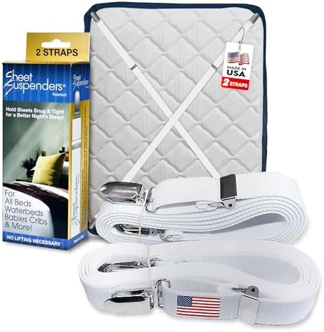Elastic Sheet Straps with Clips Holder - Secure Bedding for All Mattresses