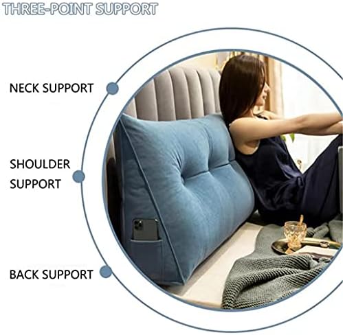 Large Triangular Reading Pillow Twin Full Queen King Bed Rest Pillow verage Pillow for Adults and Kids seniorCare