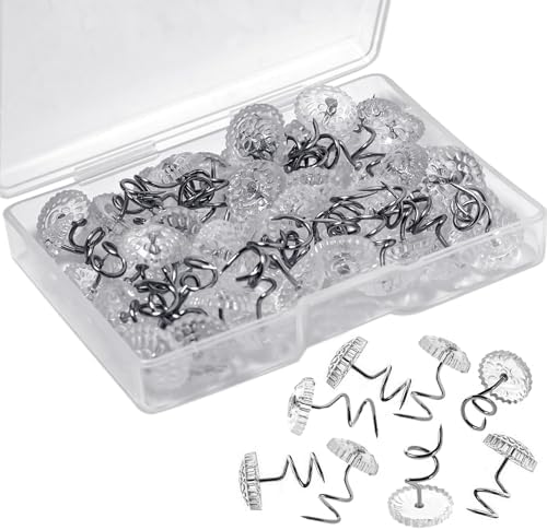 50Pcs Upholstery Pins Twist Pins for Drapes and Bed Skirts
