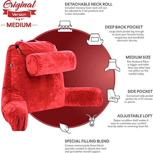Husband Pillow Medium Red
