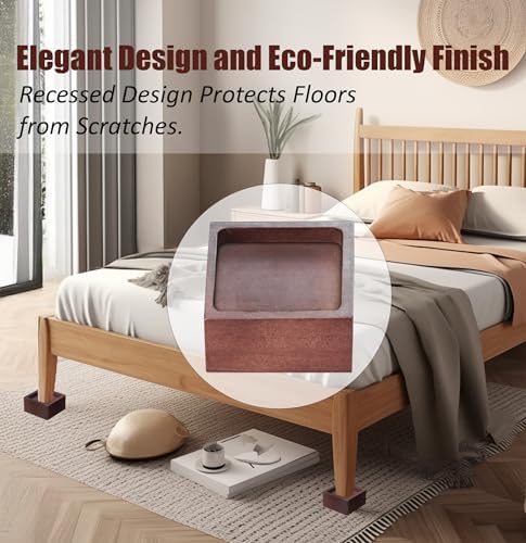 MONTIHOLD Mini Bed Risers 1 Inch Heavy-Duty