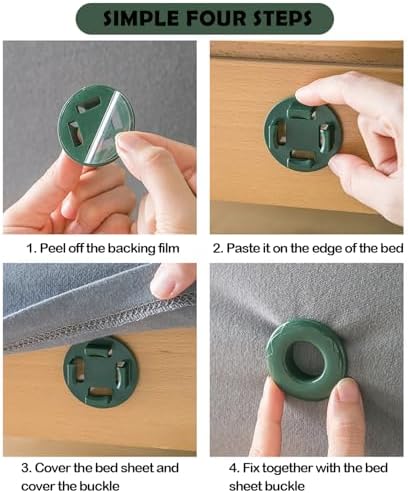 8 Pack Duvet Clips for Bed Sheets Secure Fasteners to Keep Sheets Firm Tight