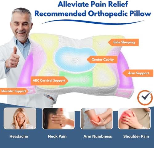 Ergonomic Pillow for Neck Pain Relief