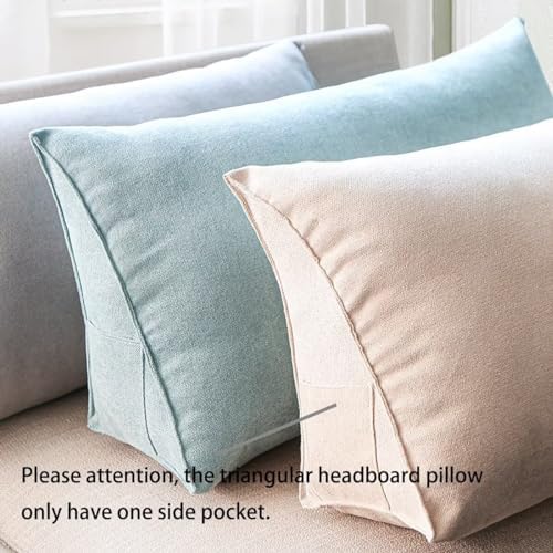 Triangle reading pillow with back support