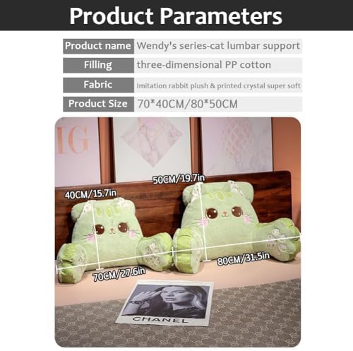 Chpbolly Cuddle Cat Reading Pillow for Adults