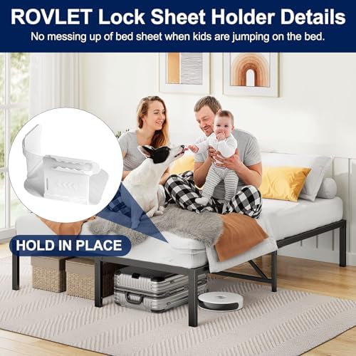 Stylish Lock Sheet Holders - 4PCS Bed Sheet Organizer with Lock Strips