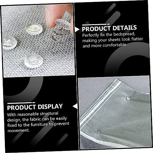 Sturdy Non-Slip Dust Ruffle Pins for Sofa Covers and Bedskirts