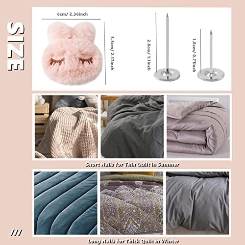 6-Piece Duvet Clips for Quilt Covers Fasteners to Fix Bedding