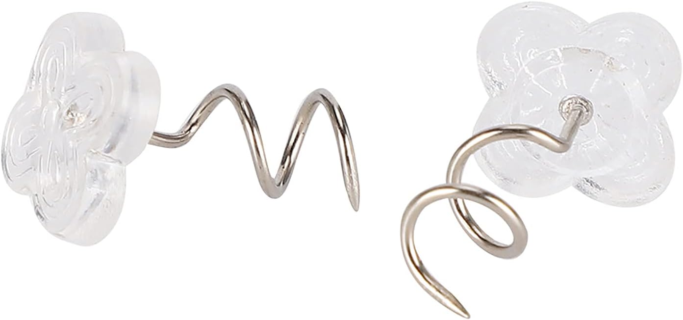 100-Piece Stainless Steel Screw-On Sofa Pins with Concave-Convex Design for Sofa Bedding Bed Skirt and Car Cushions