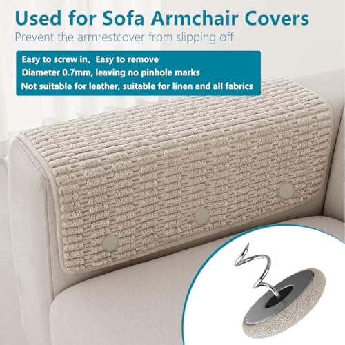 MAICOBI Bed Skirt Twist Pins with Linen Cover