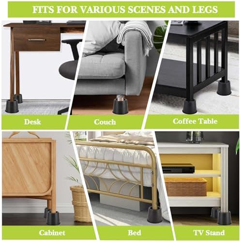 Sturdy Bed Risers with 4-Inch Lift