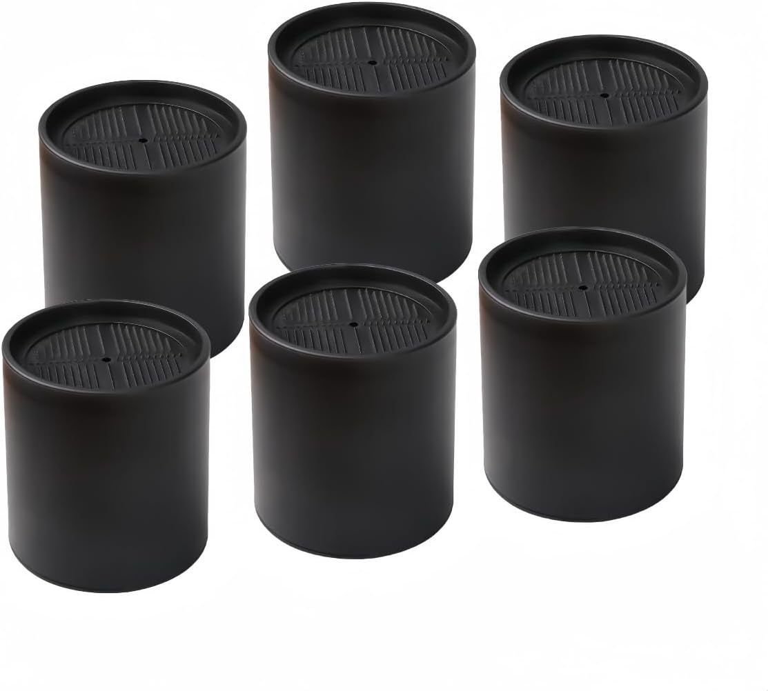 Secure Bed elevate - 4-Inch Heavy Duty Bed Risers with Non-Slip Pad Set of 6 for Sofas couches chairs