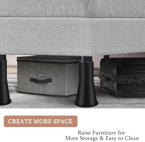 Sturdy 12-Inch Bed Risers Set