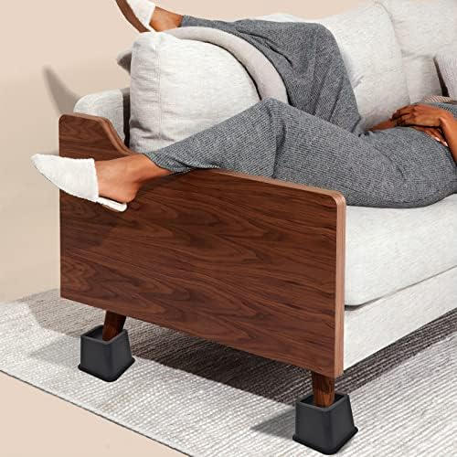 4-Piece Bed Riser Set - Heavy Duty Bed risers for Sofa Desk and Storage Space