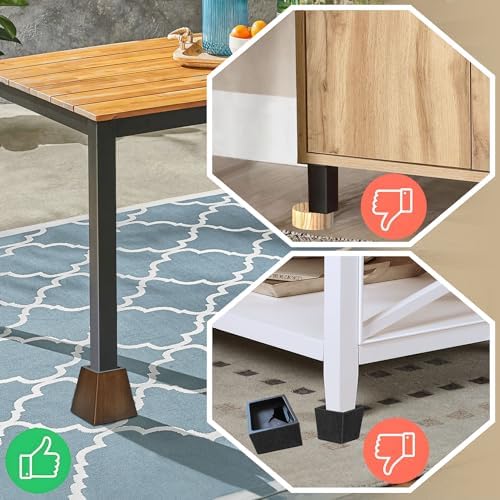 Elevate Style with Sopicoz Wooden Furniture Risers Brown Pyramid