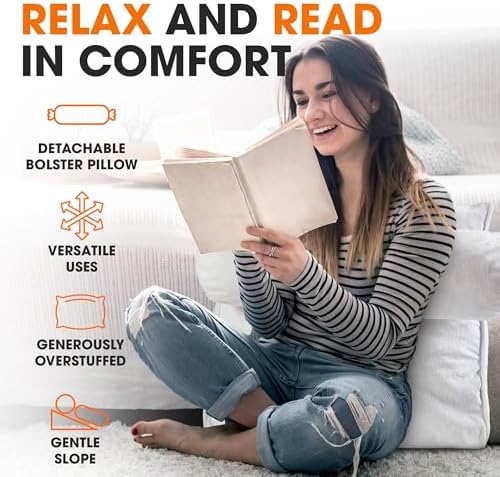 Adjustable Wedge Pillow - Comfort for Reading Gaming