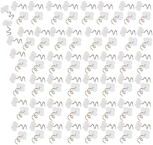 100-Piece Stainless Steel Screw-On Sofa Pins with Concave-Convex Design for Sofa Bedding Bed Skirt and Car Cushions