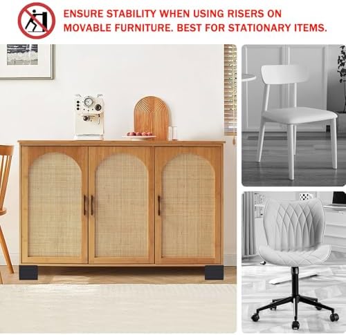Durable Bed Risers for Easy Downsizing