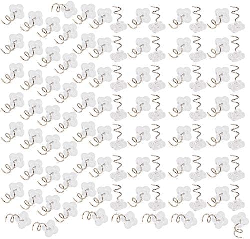 100-Piece Stainless Steel Screw-On Sofa Pins with Concave-Convex Design for Sofa Bedding Bed Skirt and Car Cushions