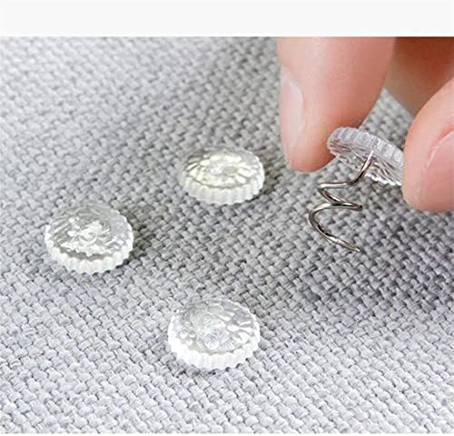 Gneric20pcs Rust-Proof Bed Skirt Pins Clear Heads Home Accessories