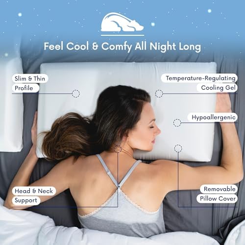 Stomach Sleeper Pillow for Cooling Comfort