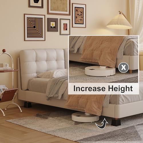 3-Inch Heavy Duty Bed Risers Set of 6 L-Shaped for Sofa Chair Desk Black Easy to Use Safe for Wood Floors