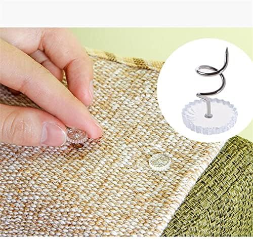 Gneric20pcs Rust-Proof Bed Skirt Pins Clear Heads Home Accessories