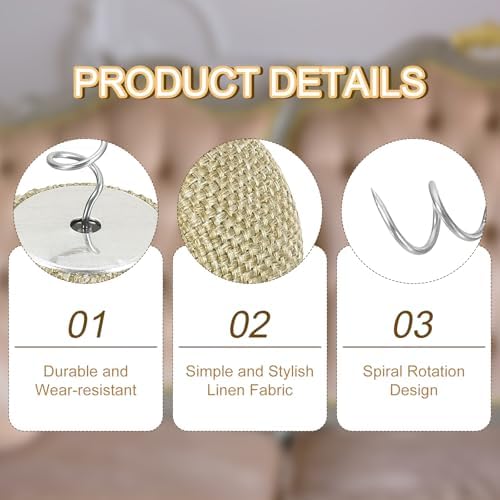 UxCcell 24Pcs Upholstery Tacks Twist Pins 20mm Light Brown