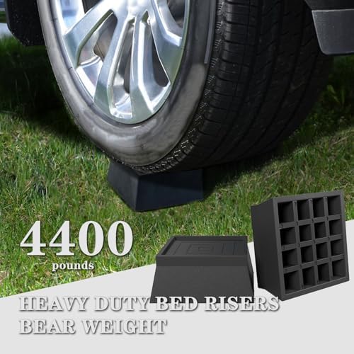 Zeminior 2 Inch Heavy Duty Bed Risers 4 Pack