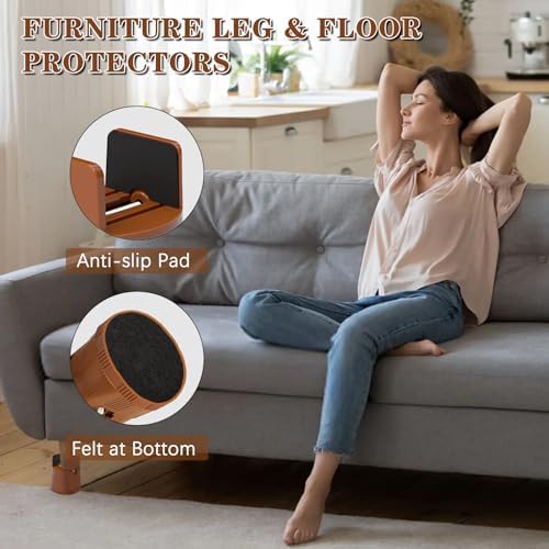 Premium Heavy Duty Bed Risers for Height Adjustment Extra Storage