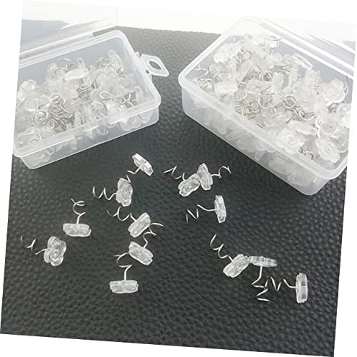 100-Piece Stainless Steel Book Binding Tape Pins for Bed Skirt Sofa Fabric Covers Durable No Rust
