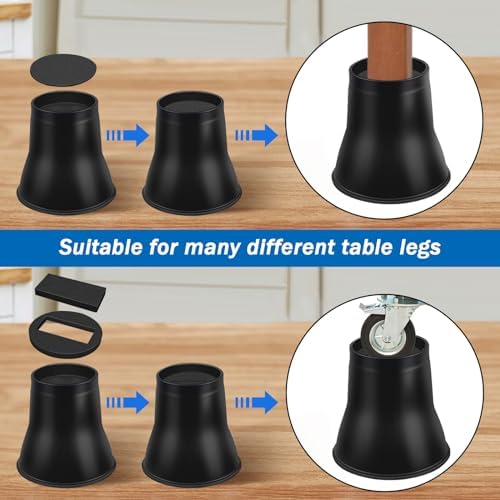 ANNKUT Bed Risers 6 Inch Heavy Duty 4 Pack