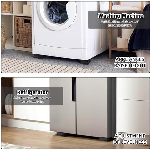 Adjust Your Bed - Stackable Elevation Risers with 4 Positions for Sofa Chair Tables 1-inch Adjustment