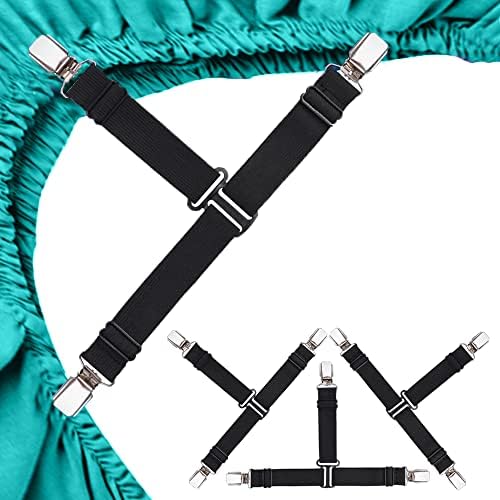 MENDENG Sheet Straps Suspenders 4P Set