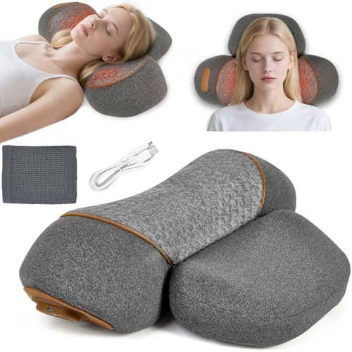 3-in-1 Neck Massager Pillow with Heating Cervical Traction