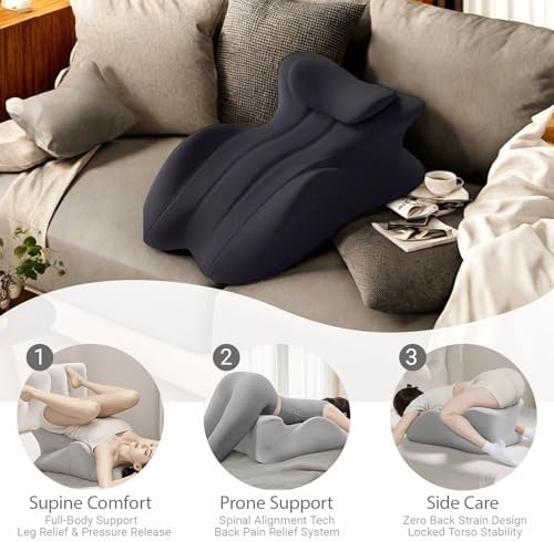 Auraha Bed Wedge Pillow for Back Support and Reading Comfort