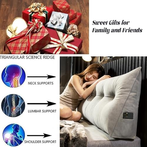 Adjustable Reading Wedge Headboard Pillow